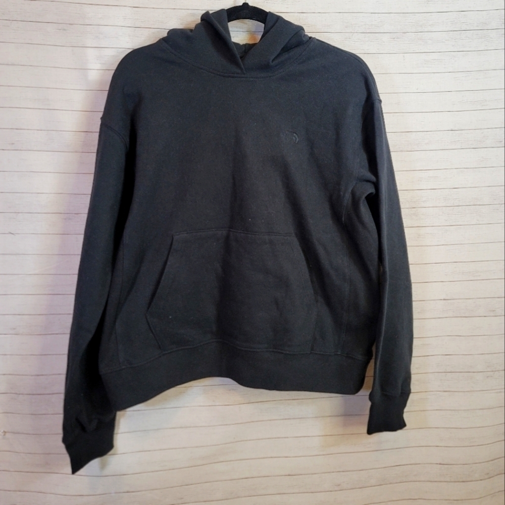 THE NORTH FACE CAMP PULLOVER HOODIE in BLACK SZ MEDIUM